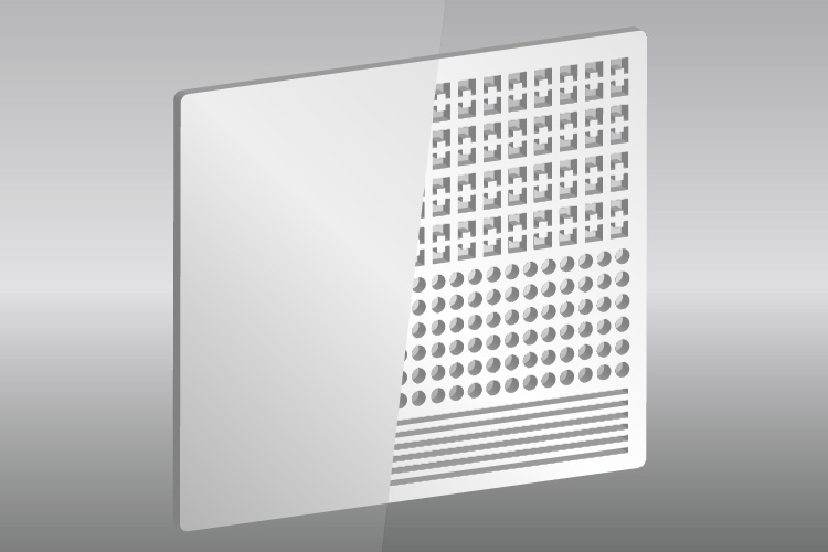 サブマウントへの自由なパターン形成 エンボス加工 溝加工