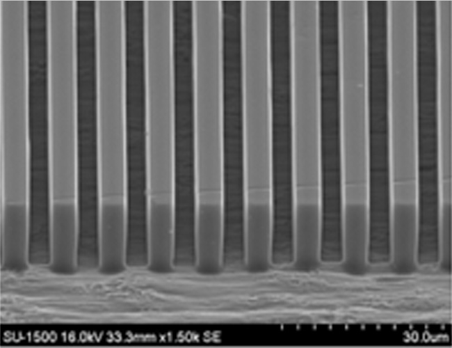 高アスペクトを実現したエッチング