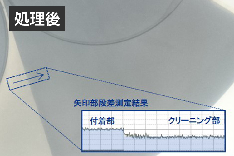 治具クリーニングの処置後