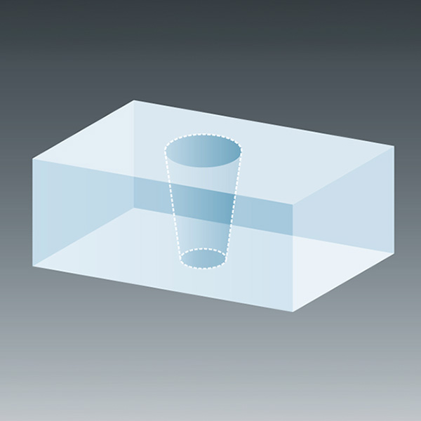 電子基板の穴加工技術 片面加工