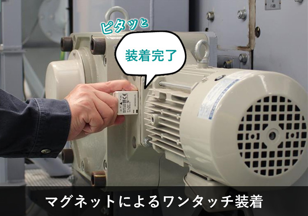 マグネットによるワンタッチ装着