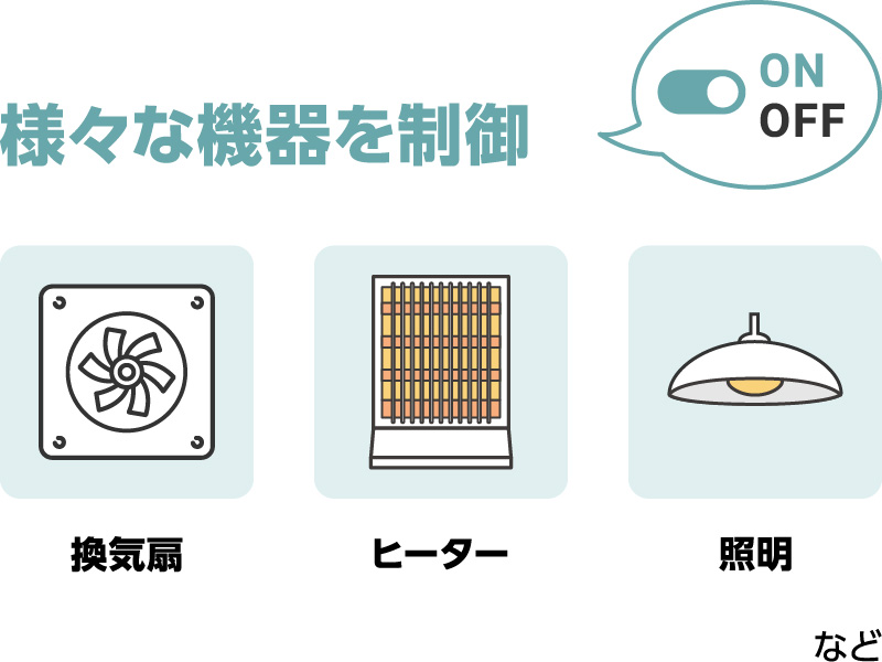 様々な機器を制御