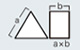 セラミックメディア パワーメディア 三角形 形状寸法