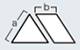 セラミックメディア パワーメディア 三角形アングル 形状寸法